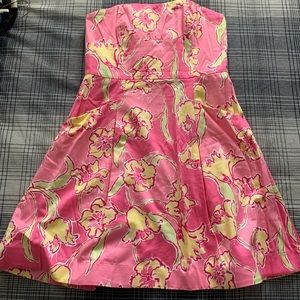 Lilly Pulitzer Strapless/Pockets Dress Sz 10